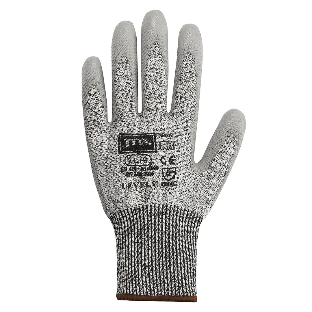 House of Uniforms The Cut 5 Safety Glove | Adults | 12 Pack Jbs Wear Grey