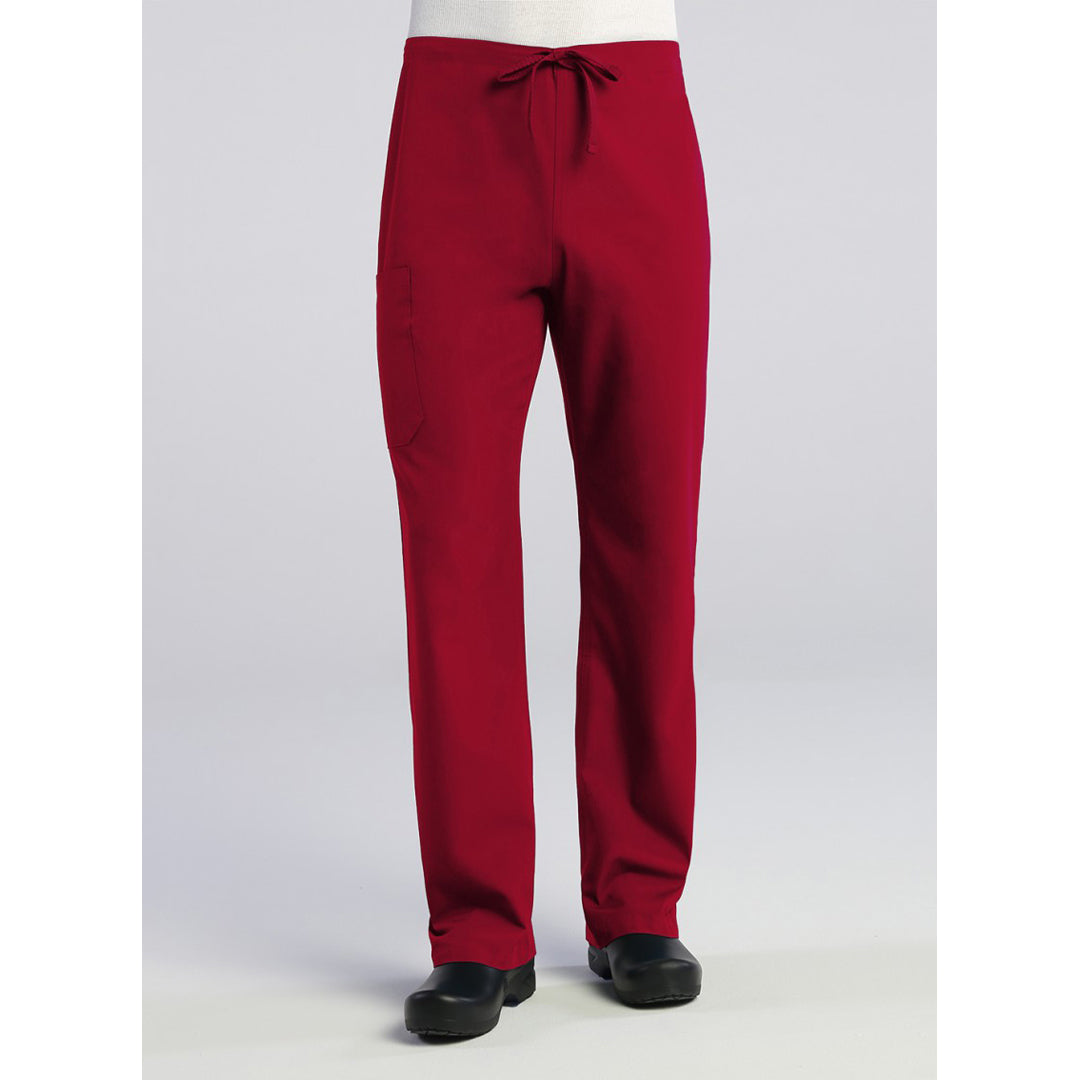 House of Uniforms The Red Panda Scrub Pant | Unisex | Petite Leg Maevn Red