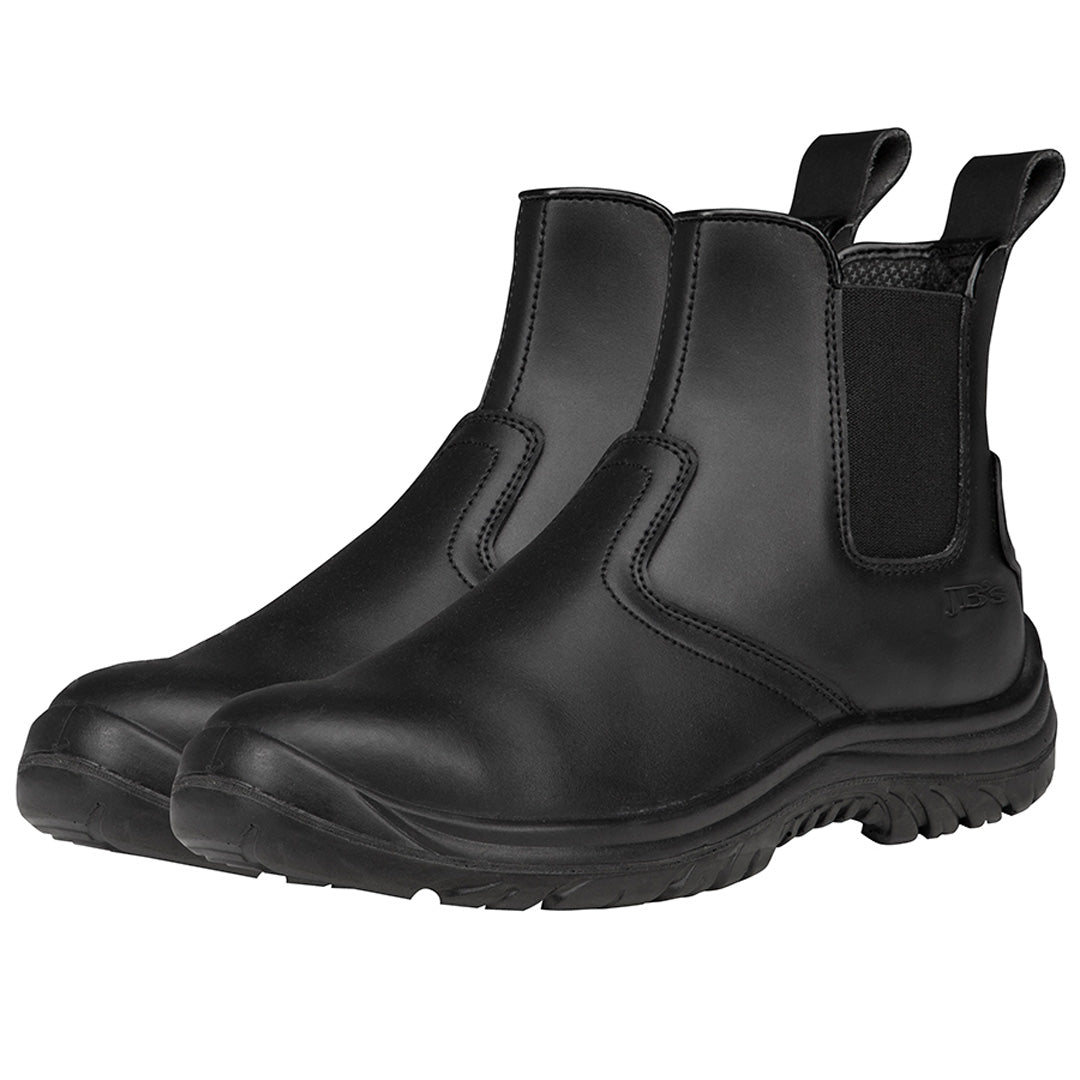 House of Uniforms The Outback Elastic Sided Safety Boot | Adults Jbs Wear Black