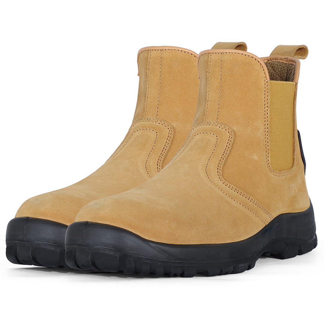 House of Uniforms The Outback Elastic Sided Safety Boot | Adults Jbs Wear Wheat