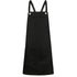House of Uniforms The Brooklyn Apron | Cross Back Identitee Black with Black Strap