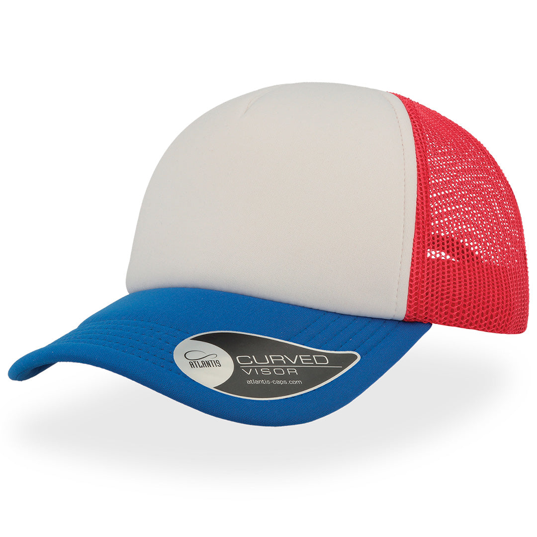 The Rapper Cap | White/Red/Royal