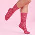 House of Uniforms The Pink Printed Socks | Unisex Biz Care 