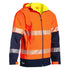 House of Uniforms The Taped Ripstop Bonded Fleece Jacket | Hi Vis | Mens Bisley Orange/Navy
