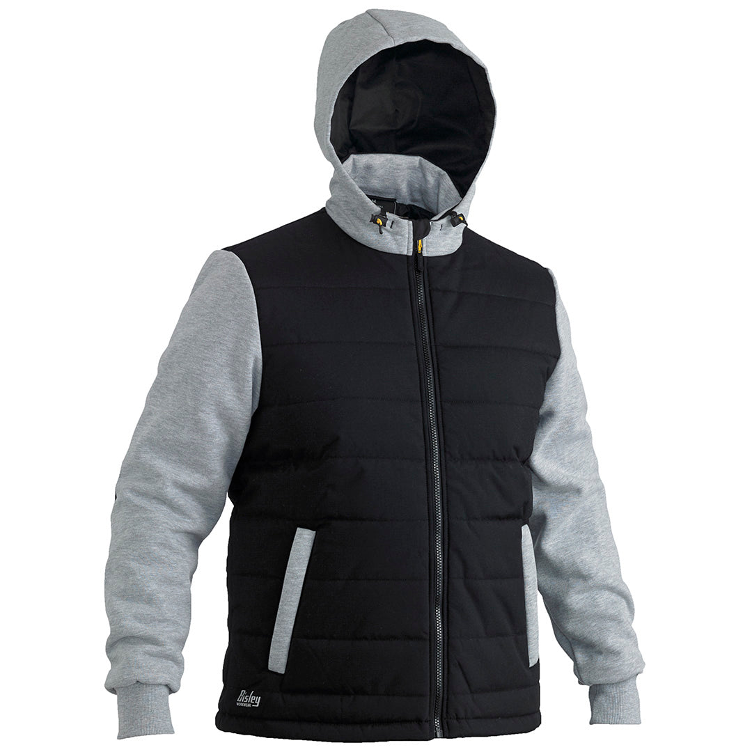 House of Uniforms The Flex and Move Puffer Fleece Jacket | Mens Bisley Black
