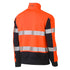 House of Uniforms The Taped Two Tone Contrast Stretchy 1/4 Zip Pullover | Hi Vis | Mens Bisley 