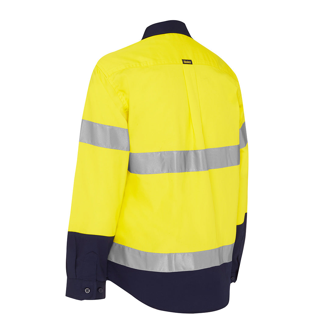 House of Uniforms The Taped Hi Vis Maternity Drill Shirt | Long Sleeve | Ladies Bisley 