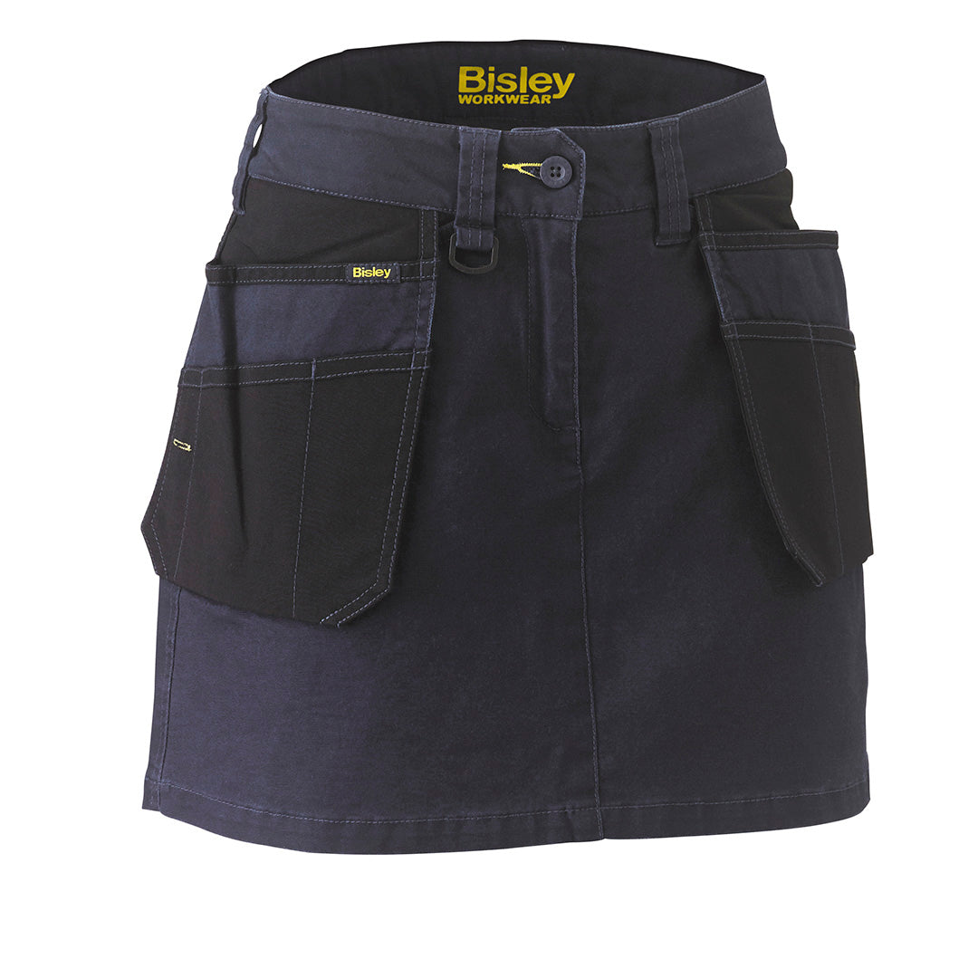 House of Uniforms The Flex and Move Stretch Skort | Ladies Bisley Navy