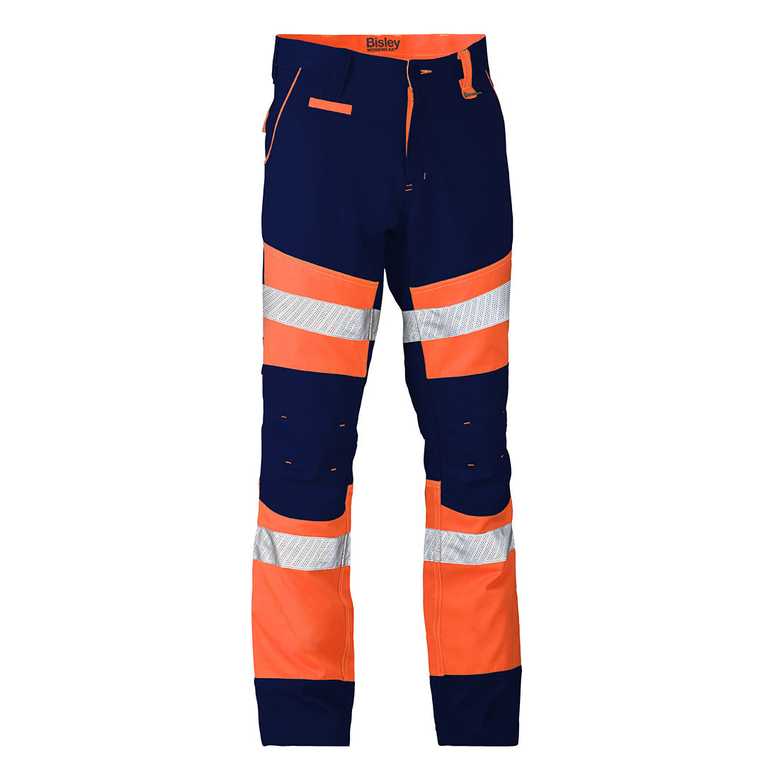House of Uniforms The Taped Biomotion Two Toned Pant | Mens Bisley Orange/navy