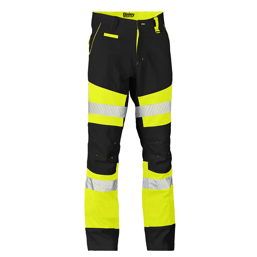 House of Uniforms The Taped Biomotion Two Toned Pant | Mens Bisley Yellow/black