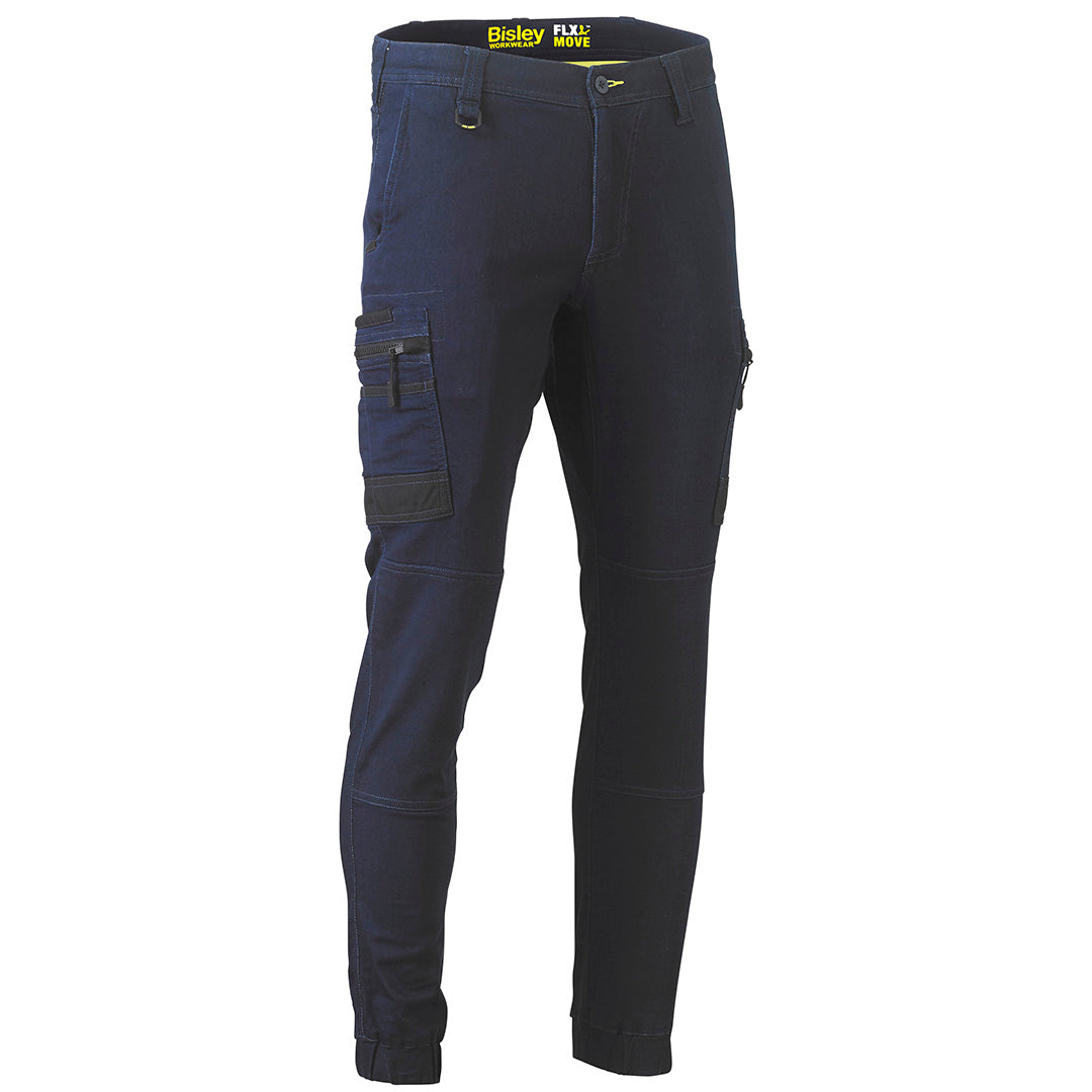 House of Uniforms The Flex and Move Cuffed Cargo Pant | Mens Bisley Navy