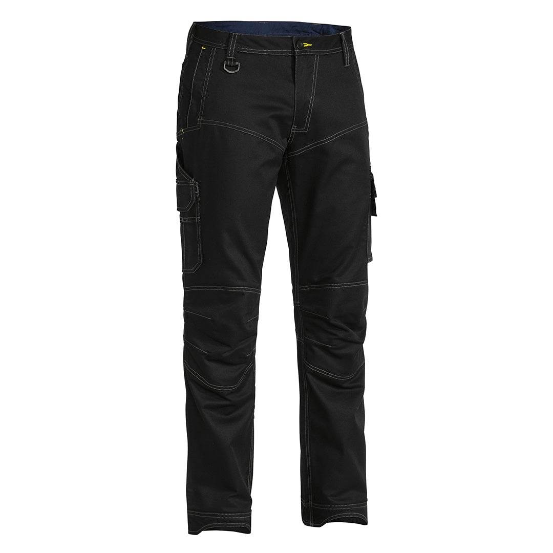 House of Uniforms The X Airflow Ripstop Engineered Cargo Work Pant | Mens Bisley Black