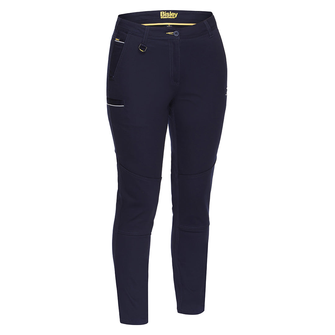 House of Uniforms The Mid Rise Stretch Cotton Pant | Ladies Bisley Navy