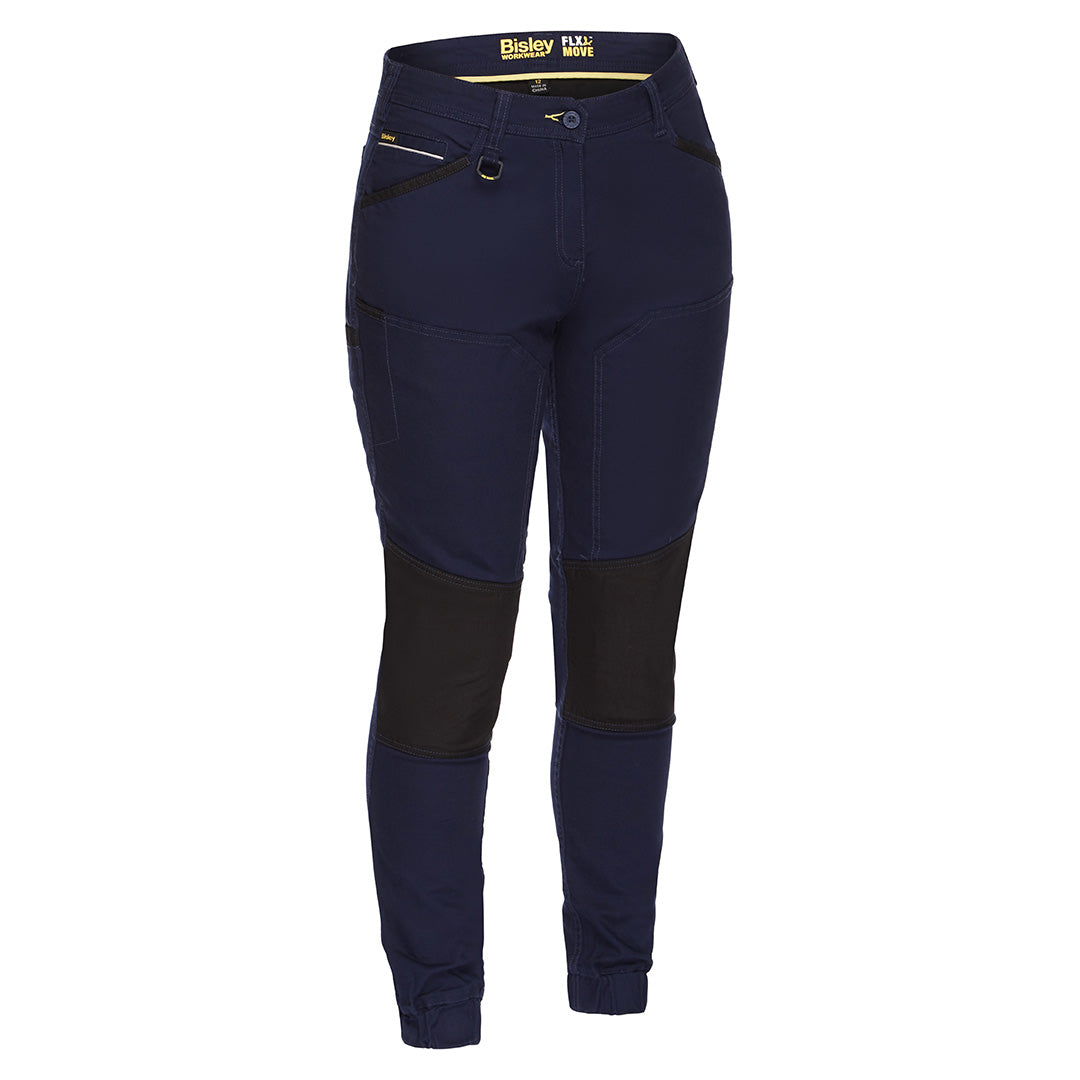 House of Uniforms The Flex and Move Shield Panel Pant | Ladies Bisley Navy