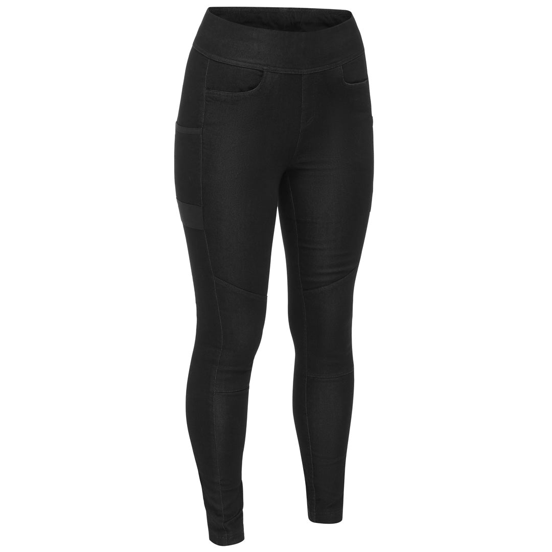 House of Uniforms The Flex and Move Stretch Jegging | Ladies Bisley Black