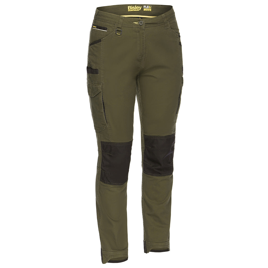 House of Uniforms The Flex and Move Cargo Pant | Ladies Bisley Olive
