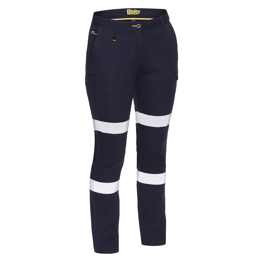 House of Uniforms The Taped Cotton Cargo Pant | Ladies Bisley Navy