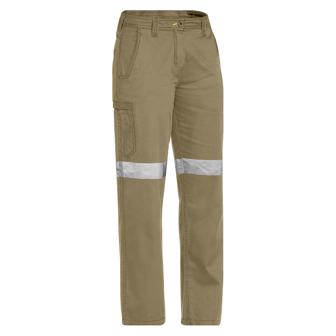 House of Uniforms The Taped Cool Vented Lightweight Pant | Ladies Bisley Khaki