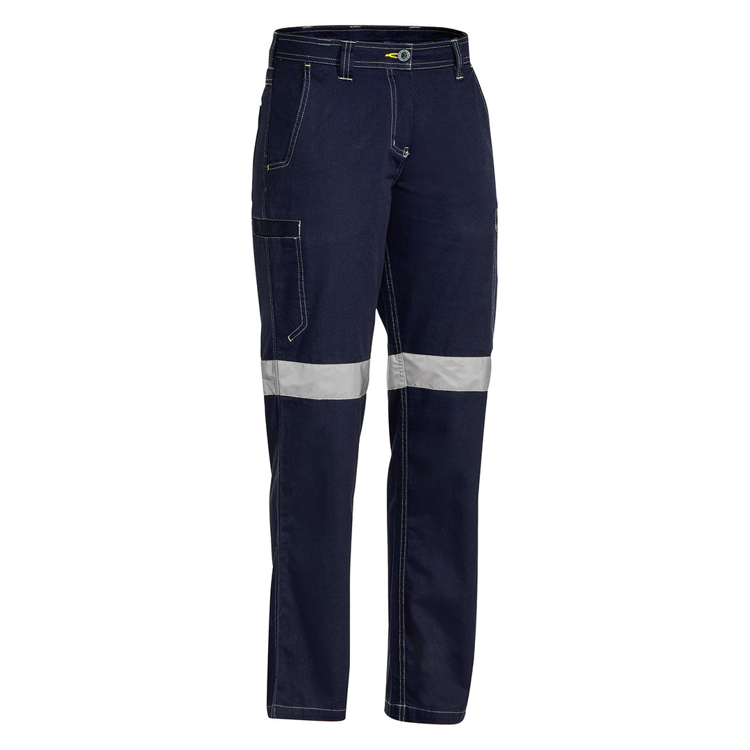 House of Uniforms The Taped Cool Vented Lightweight Pant | Ladies Bisley Navy
