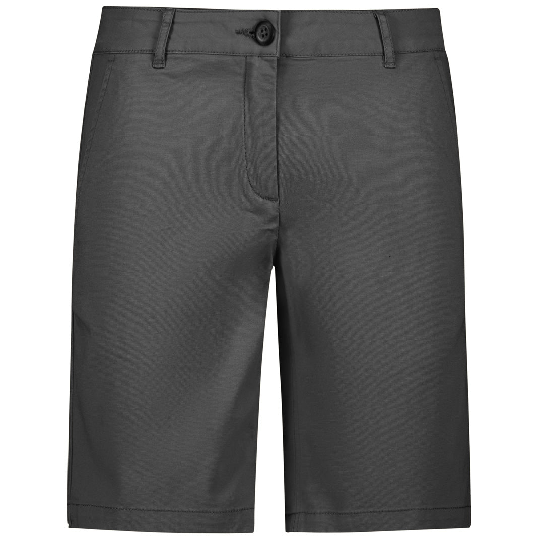 House of Uniforms The Lawson Chino Short | Ladies Biz Collection Grey