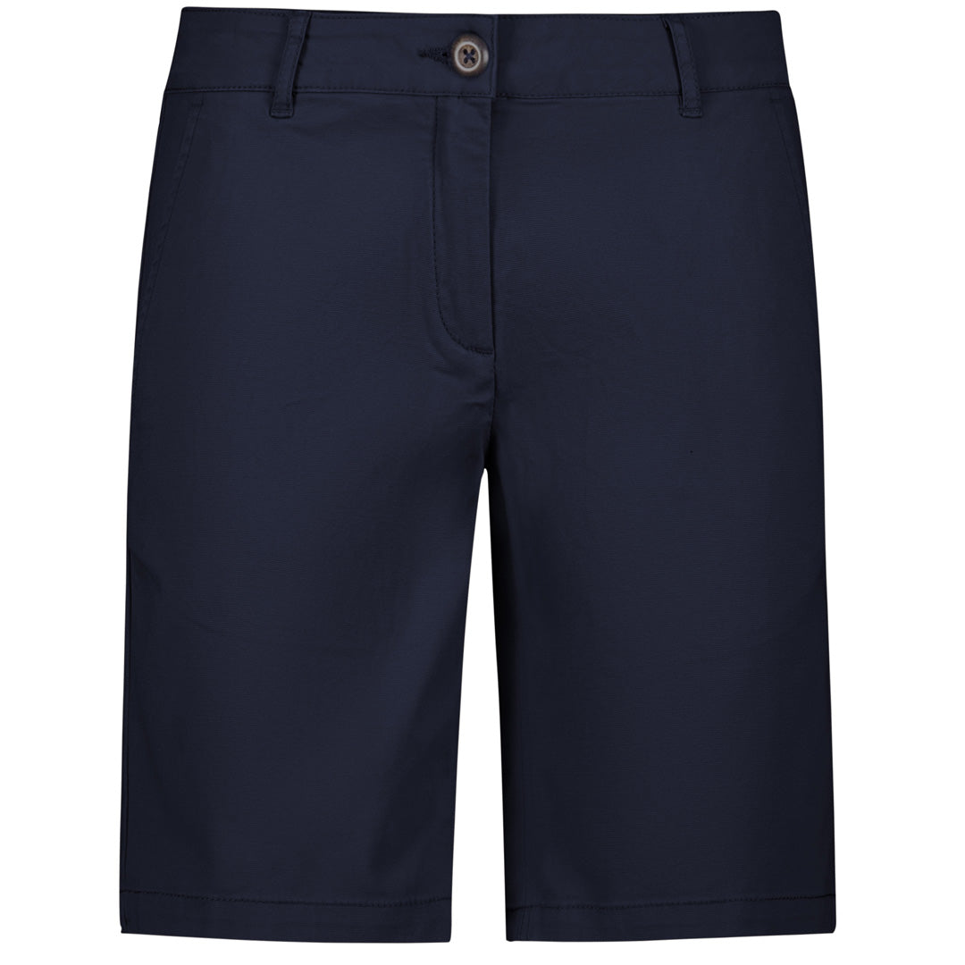 House of Uniforms The Lawson Chino Short | Ladies Biz Collection Navy