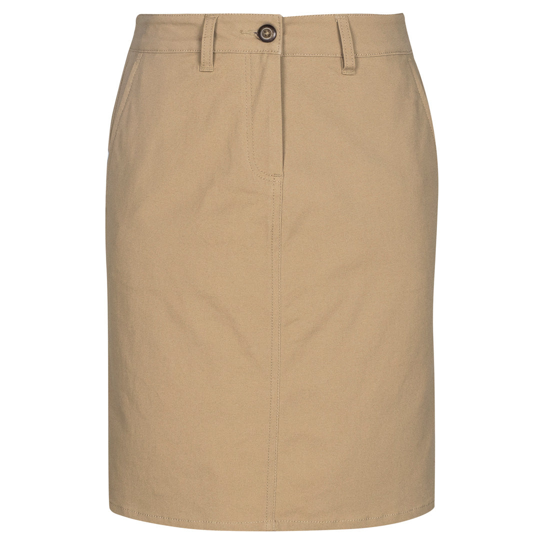 House of Uniforms The Lawson Chino | Ladies | Skirt Biz Collection Dark Stone