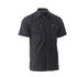 House of Uniforms The Flex and Move Utility Shirt | Short Sleeve | Mens Bisley Black