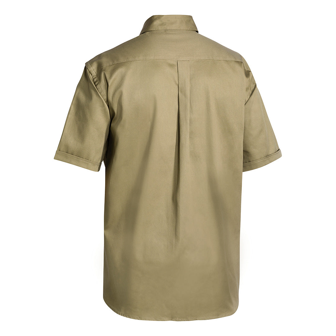 The Original Cotton Drill Shirt | Short Sleeve | Mens | Khaki back