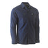 House of Uniforms The Flex and Move Utility Shirt | Long Sleeve | Mens Bisley Navy