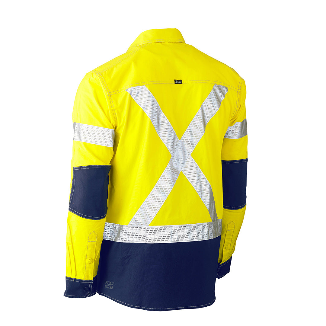 House of Uniforms The Flex and Move Utility Shirt | Hi Vis | Long Sleeve | Mens Bisley 