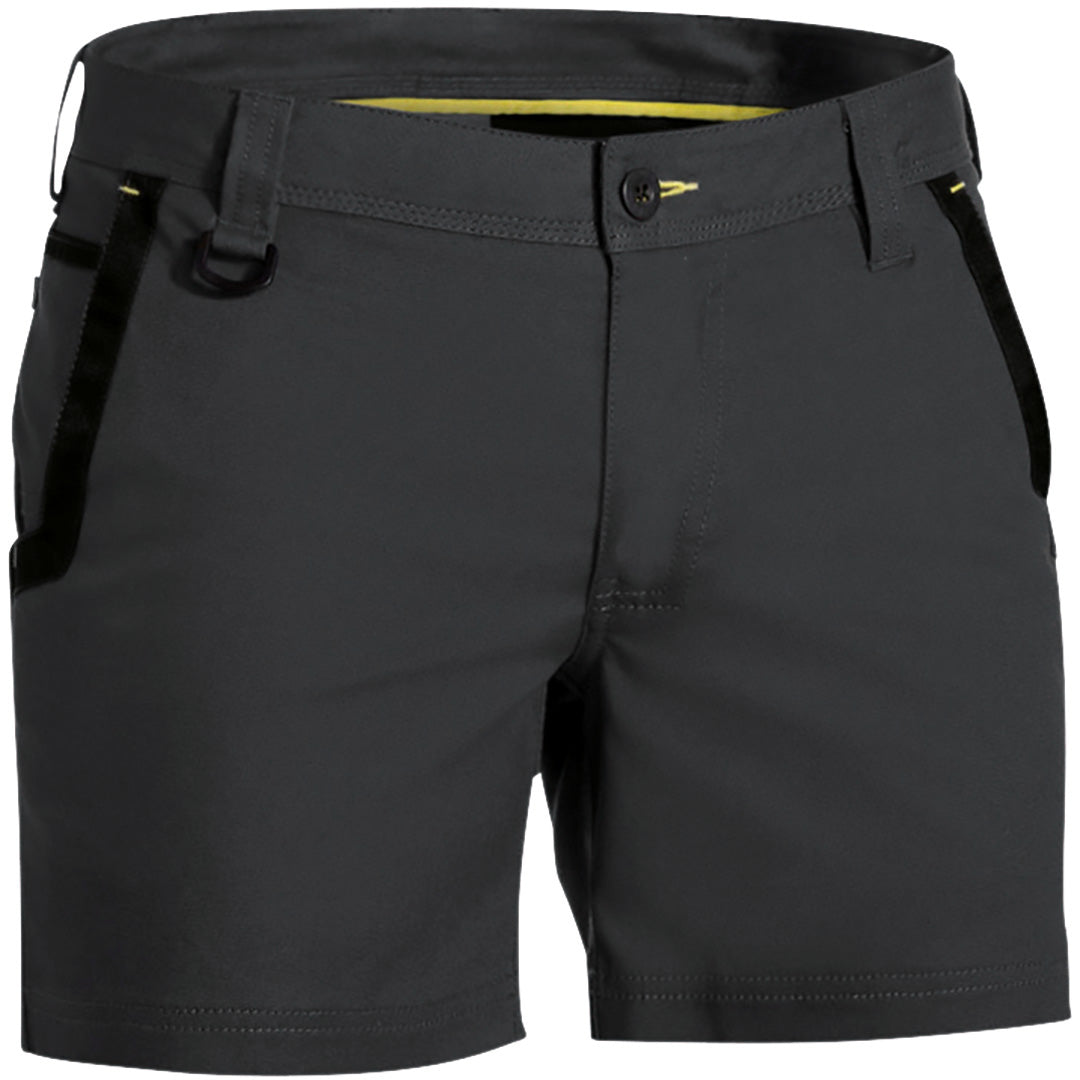 House of Uniforms The Flex and Move Stretch Short | Mens Bisley Charcoal