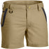 House of Uniforms The Flex and Move Stretch Short | Mens Bisley Khaki