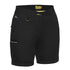 House of Uniforms The Stretch Cotton Drill Short | Ladies Bisley Black