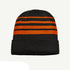 House of Uniforms The Multi Stripe Beanie | Unisex Grace Collection Black/Orange