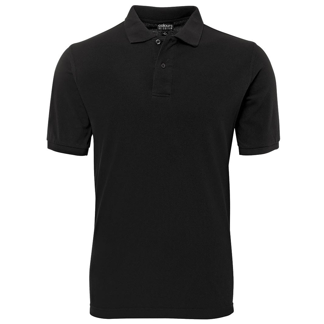 House of Uniforms The C of C Pique Polo | Short Sleeve | Adults Jbs Wear Black