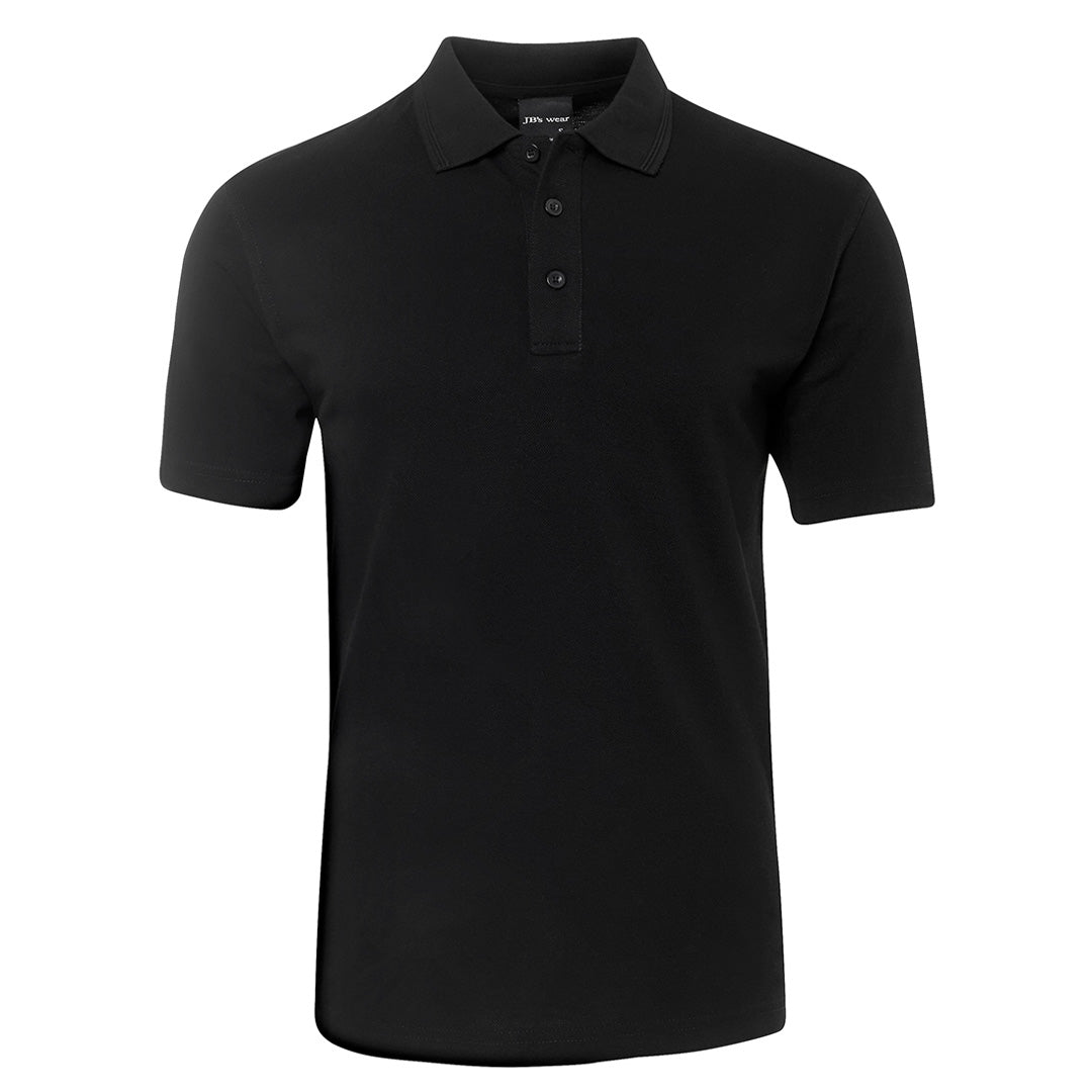House of Uniforms The Pique Polo | Adults | Short Sleeve | Dark Colours Jbs Wear Black