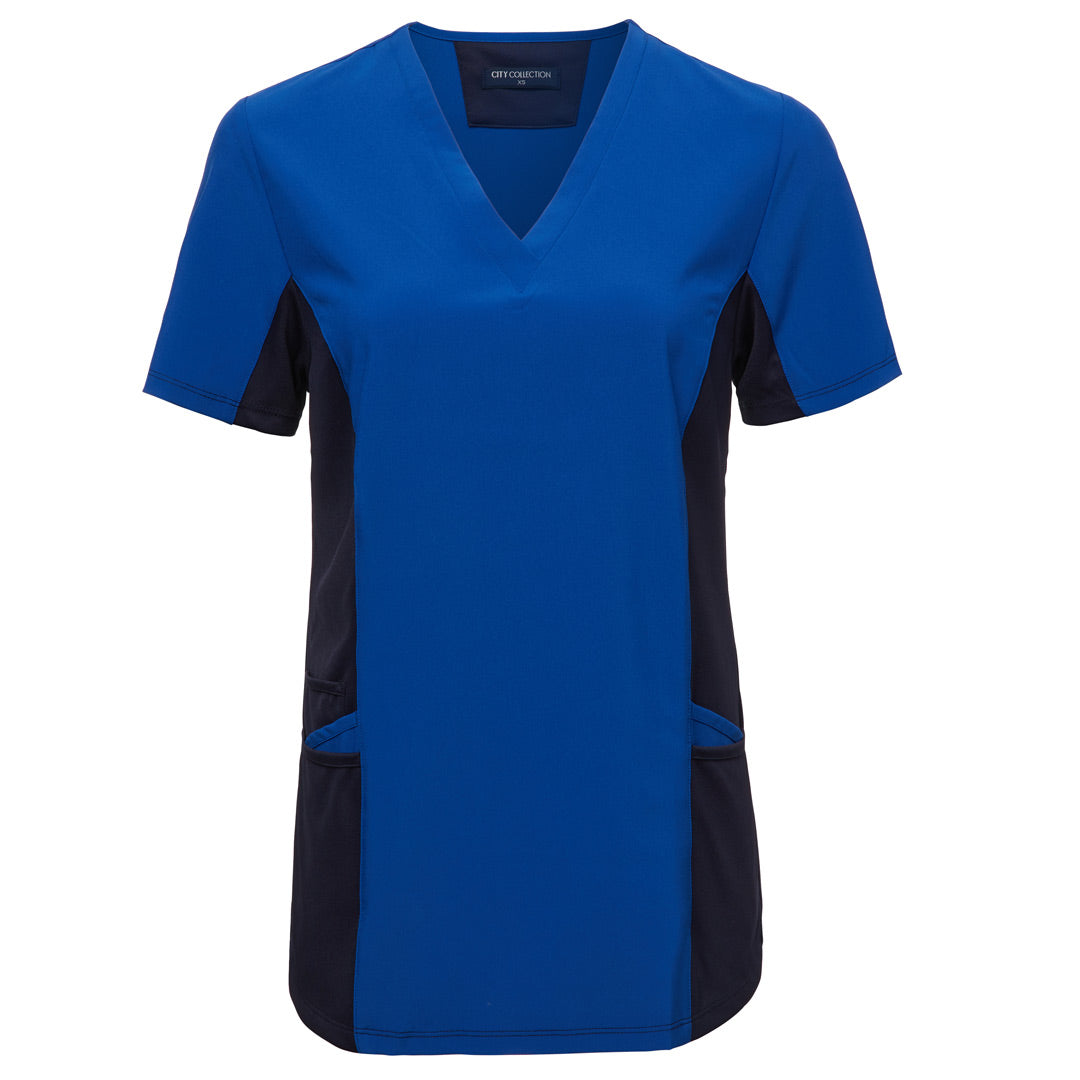 House of Uniforms The City Active Scrub Top | Ladies City Collection Royal