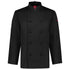 House of Uniforms The Al Dente Chefs Jacket | Long Sleeve | Mens Yes! Chef Black