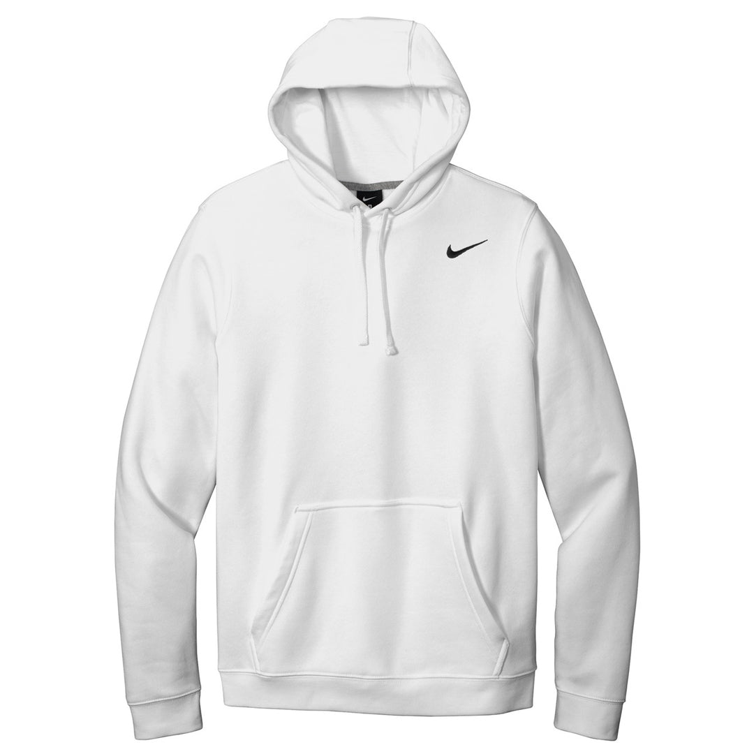 House of Uniforms The Club Fleece Pullover Hoodie | Mens Nike White