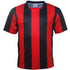 Striped Soccer Jersey | Black/Red