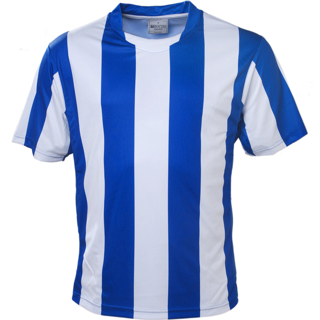House of Uniforms The Striped Soccer Jersey | Mens Bocini Royal/White