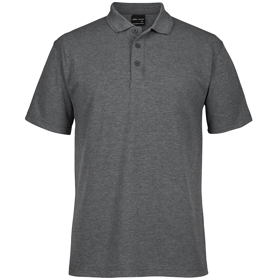 House of Uniforms The Pique Polo | Adults | Short Sleeve | Marle Colours Jbs Wear Charcoal Marle