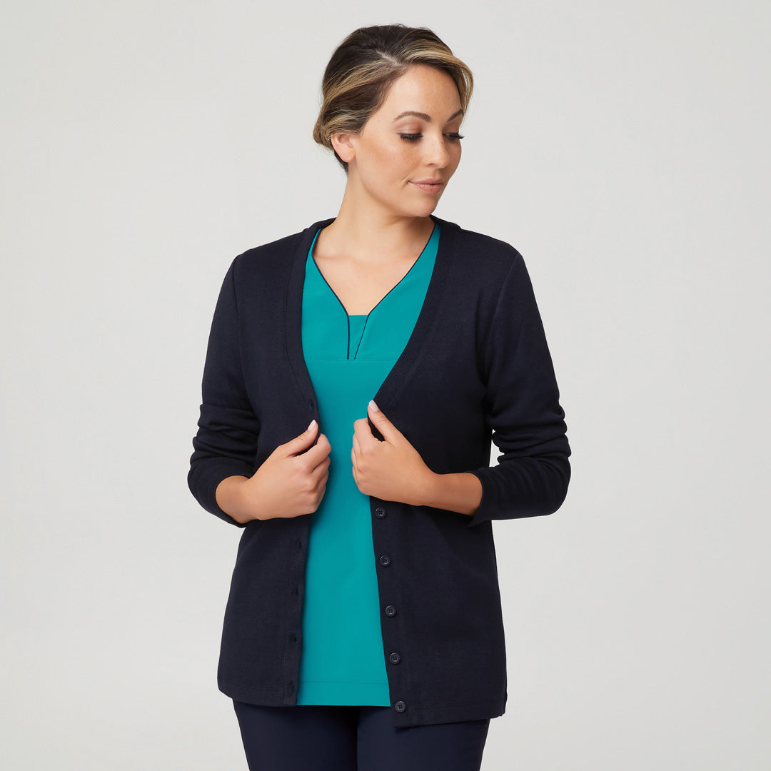 House of Uniforms The City Overknit Cardigan | Ladies City Collection Navy