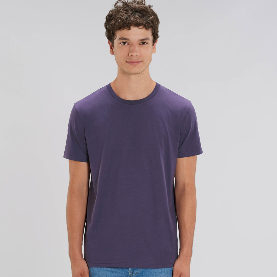 House of Uniforms The Creator Tee | Solid Colours | Unisex Stanley Stella Plum