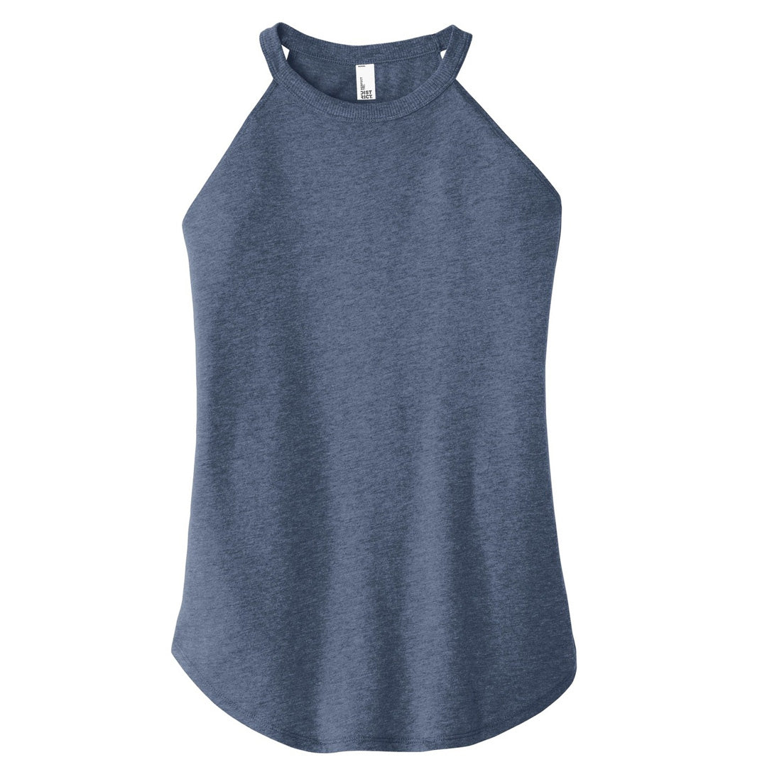 House of Uniforms The Rocker Tank | Ladies District Made Navy Marle