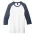 House of Uniforms The 3/4 Raglan Sleeve Tee | Mens District Made Navy/White