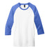 House of Uniforms The 3/4 Raglan Sleeve Tee | Mens District Made Royal/White