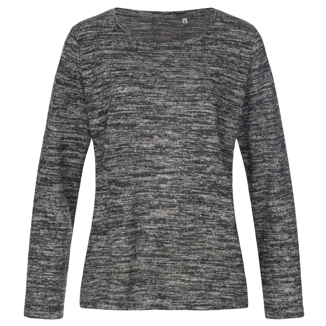 House of Uniforms The Active Sweater | Ladies Stedman Dark Grey Marle