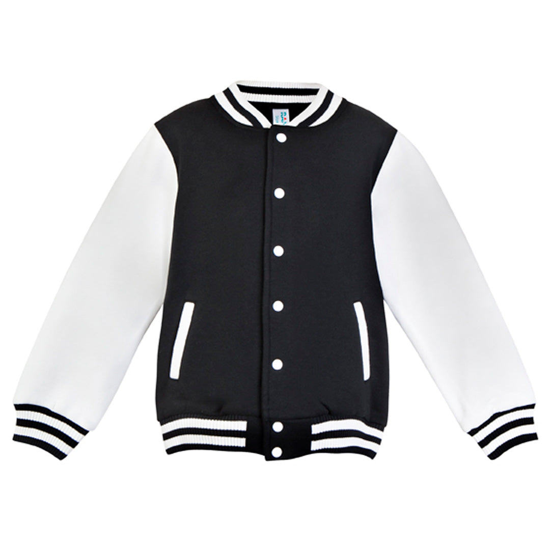House of Uniforms The Varsity Jacket | Toddlers Ramo Black/White