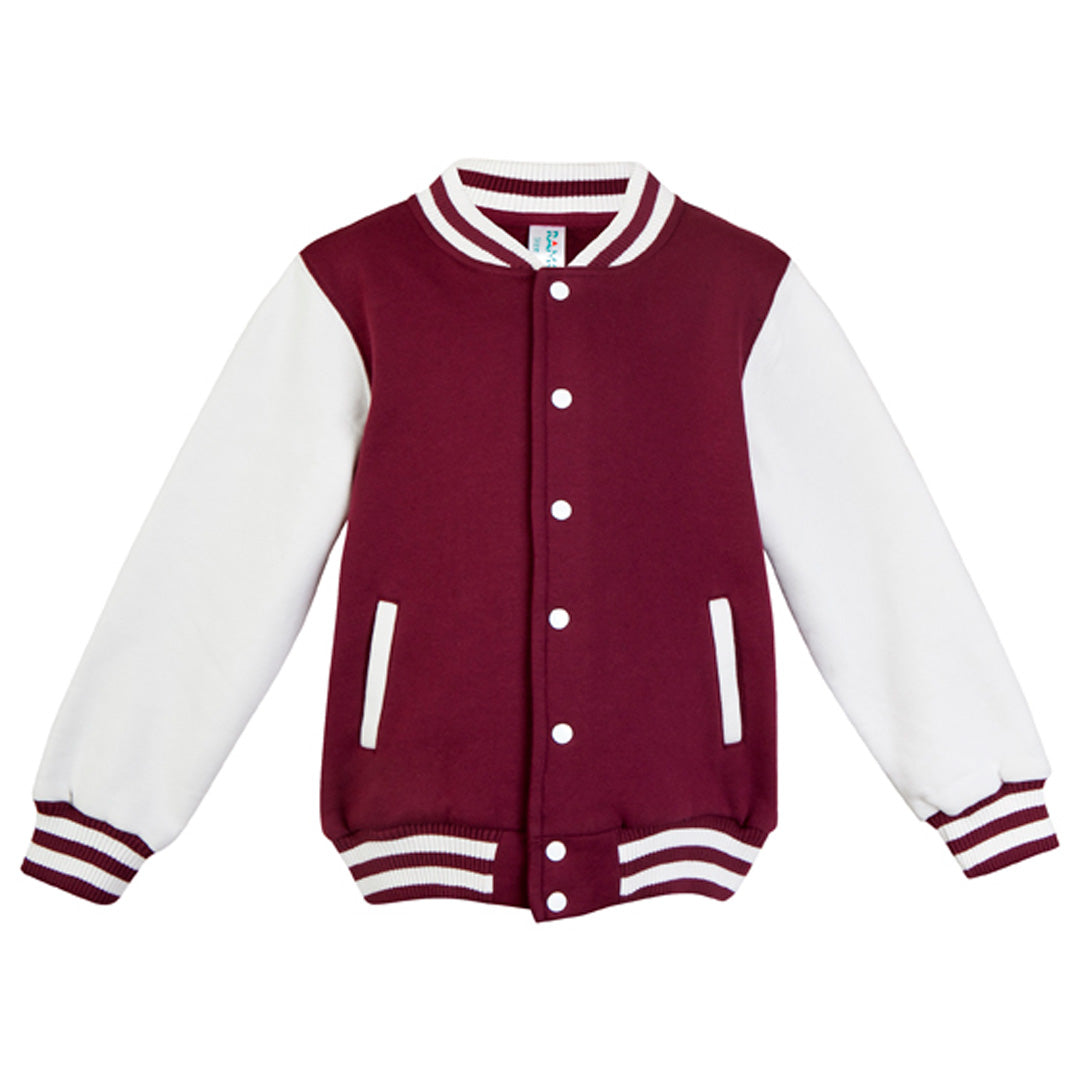 House of Uniforms The Varsity Jacket | Toddlers Ramo Maroon/White